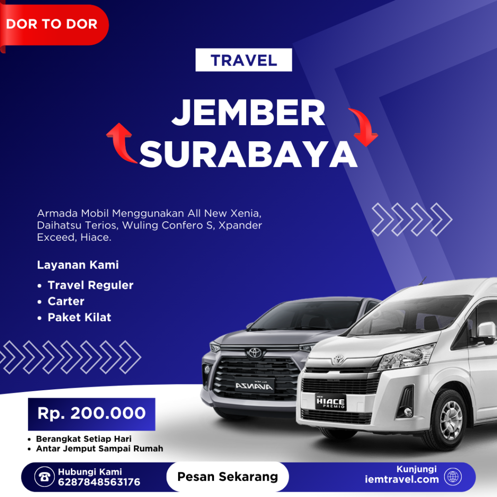 Perjalanan hemat dari Jember ke Surabaya