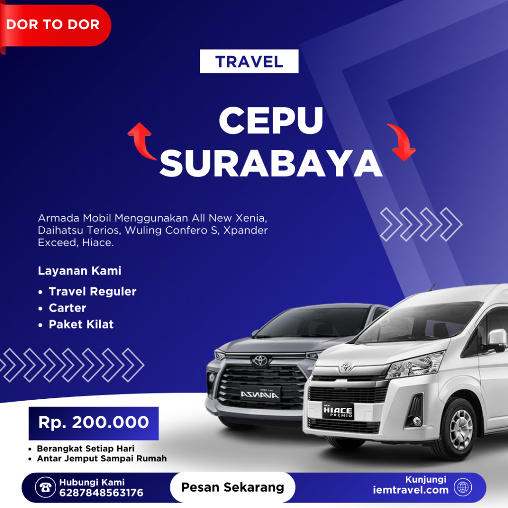 Travel Cepu Surabaya Solusi Perjalanan Nyaman & Praktis
